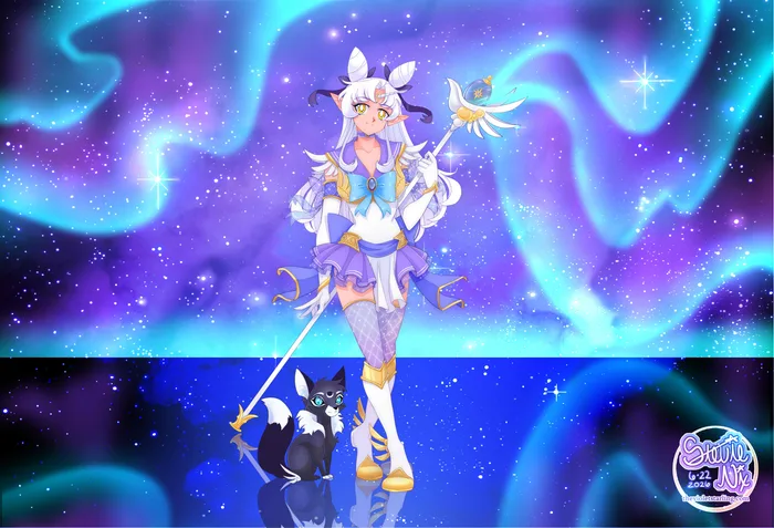 Sailor Aurora and her Guardian Anima, Nox